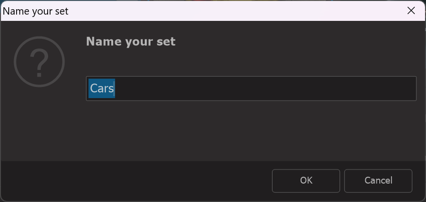 Photo Supreme screen for Working with Label Sets