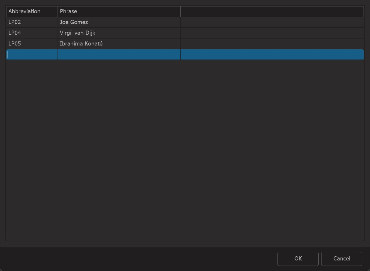Photo Supreme screen for Working with Text Expansion