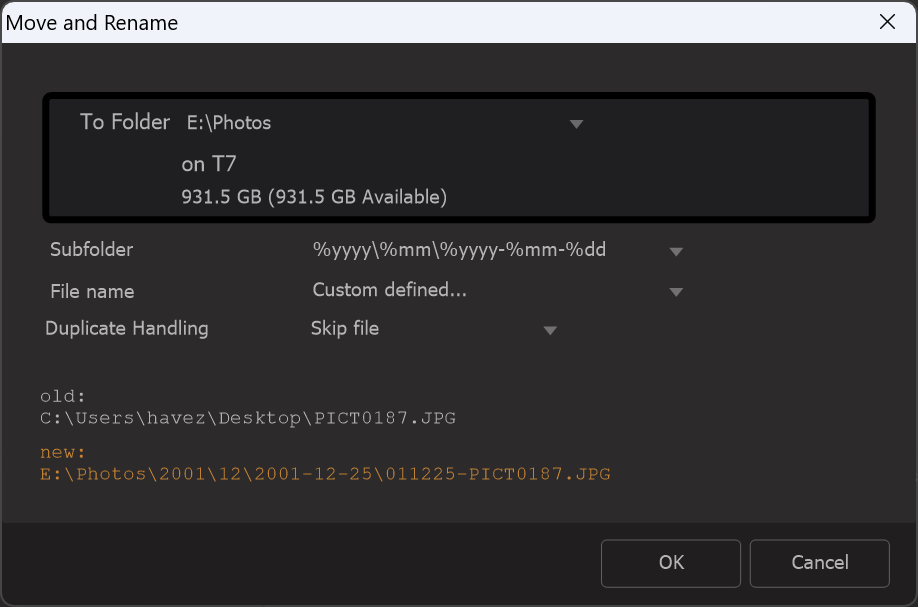 Photo Supreme screen for File Management