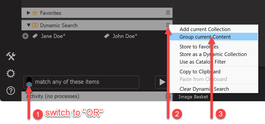Photo Supreme screen for More advanced Dynamic Searches