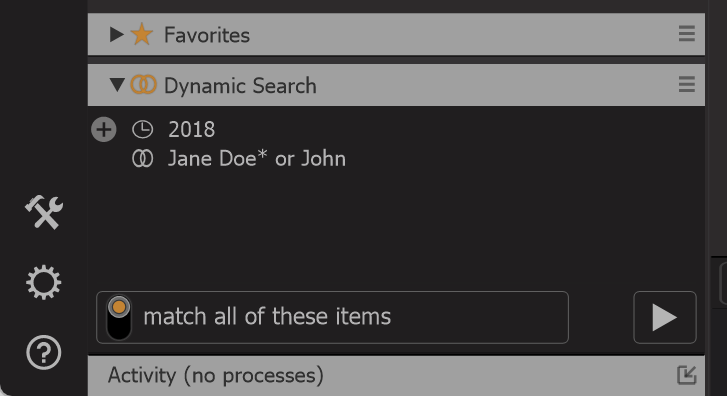 Photo Supreme screen for More advanced Dynamic Searches