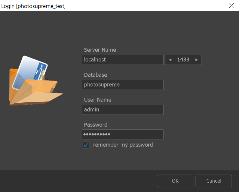Photo Supreme screen for Installing Photo Supreme Server