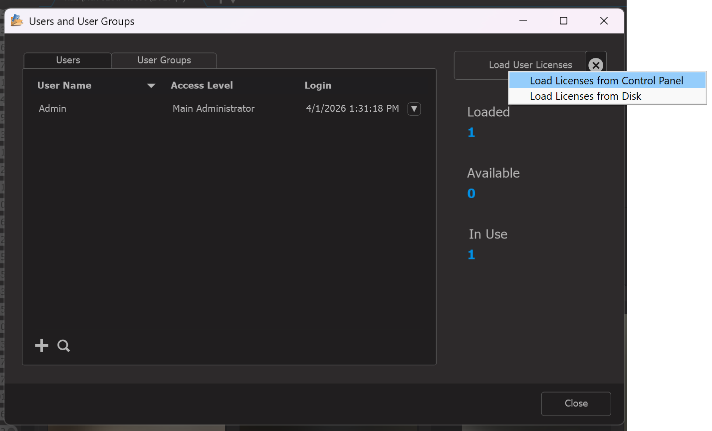 Photo Supreme screen for Loading Licenses
