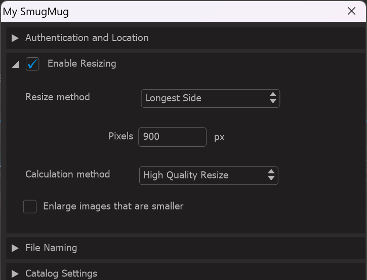 Photo Supreme screen for Working with Transfer Profiles